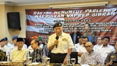 Surat Pemakzulan Gibran Tak Kunjung Direpons, Forum Purnawirawan TNI Siapkan Kekuatan Duduki MPR