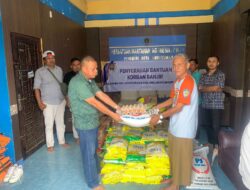 PWI Lhokseumawe dan JMSI Salurkan Bantuan Untuk Wartawan Terdampak Bencana