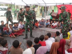 Peringati HUT ke-76 Kavaleri, Yonkav 11/MSC Gelar Bhakti Sosial dan Trauma Healing di Langkahan