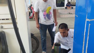Satreskrim Polres Lhokseumawe Sidak SPBU, Pastikan Kualitas dan Takaran BBM Bersubsidi Sesuai Standar