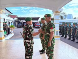 Dandim 0103/Aceh Utara Pimpin Korps Raport, 56 Prajurit Naik Pangkat