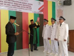 Tiga Geuchik Definitif Resmi Dilantik di Syamtalira Aron, Camat Tegaskan Soal Transparansi Dana Desa