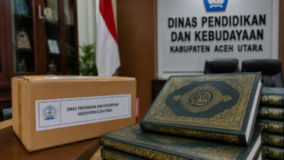 Dinas Pendidikan Aceh Utara Gelontorkan Rp9,79 Miliar untuk Pengadaan Mushaf Al-Qur’an, Pejabat Terkait Bungkam