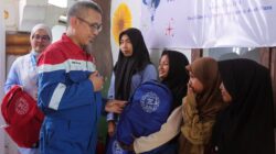Latih Kesiapsiagaan, PHE NSO Edukasi Anak Desa Kuala Cangkoi Tanggap Bencana