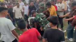 Ricuh Berimbas Pemukulan Wartawan oleh Oknum TNI di Lapangan Bumigas Aceh Utara